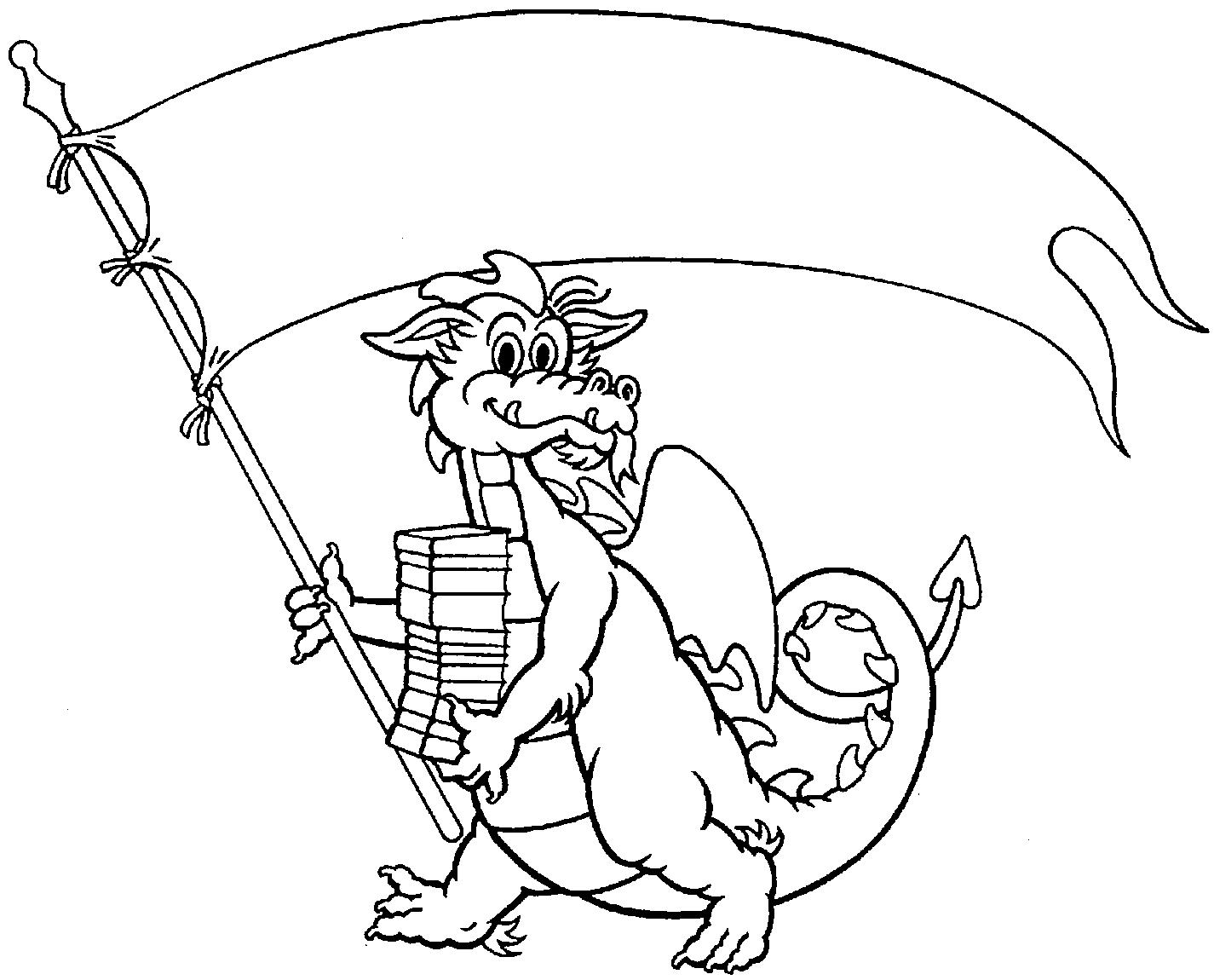 Dibujo para colorear: Dragón (Personajes) #148526 - Dibujos para Colorear e Imprimir Gratis