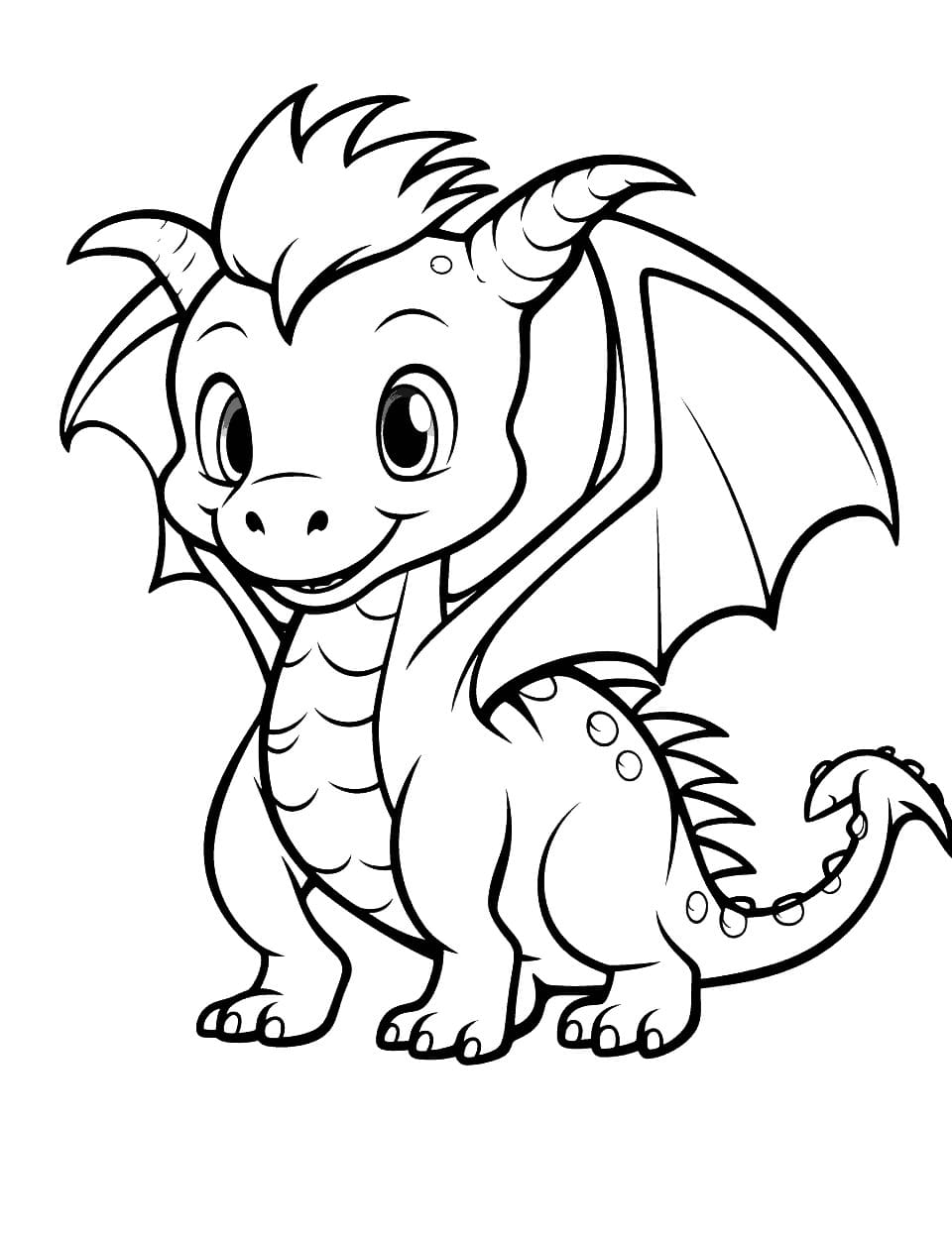 Dibujo gratuito Dragón #218246 de la coleccion Personajes para imprimir