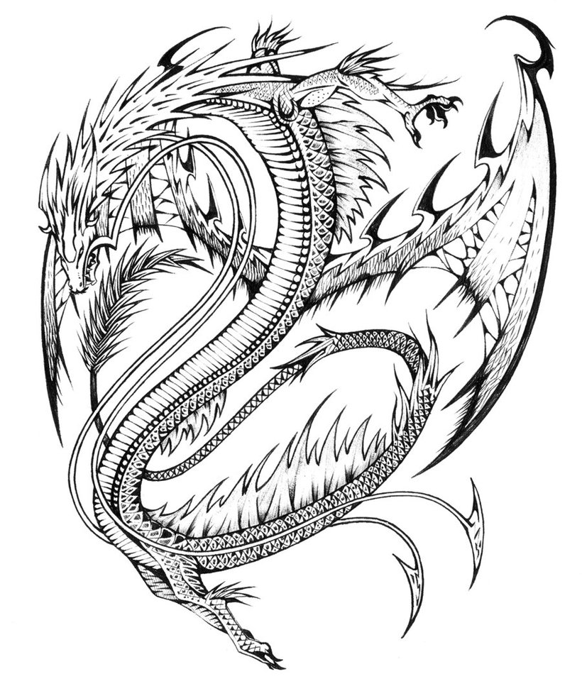Dibujo gratuito Dragón #5709 de la coleccion Personajes para imprimir