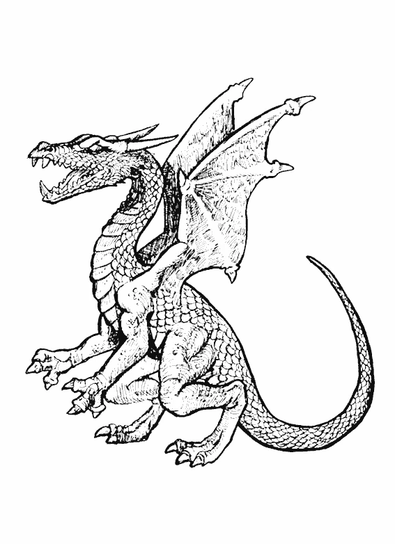 Dibujo gratuito Dragón #5712 de la coleccion Personajes para imprimir