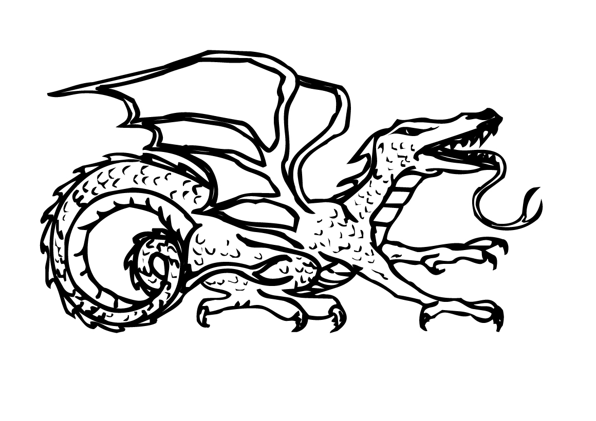 Dibujo gratuito Dragón #5779 de la coleccion Personajes para imprimir