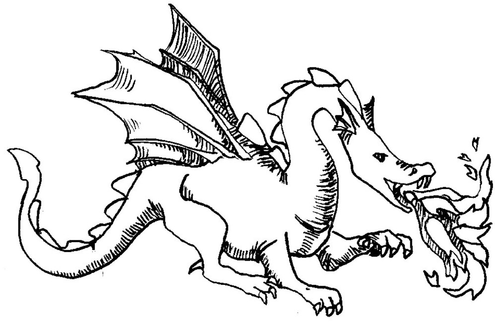 Dibujo gratuito Dragón #5787 de la coleccion Personajes para imprimir