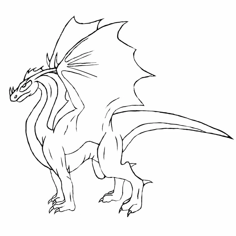 Dibujo gratuito Dragón #5791 de la coleccion Personajes para imprimir