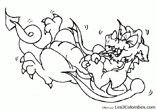 Dibujo gratuito Dragón #5872 de la coleccion Personajes para imprimir