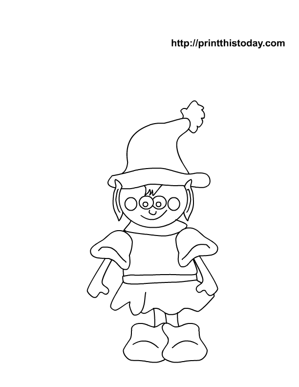 Dibujo para colorear: Duende (Personajes) #93967 - Dibujos para Colorear e Imprimir Gratis