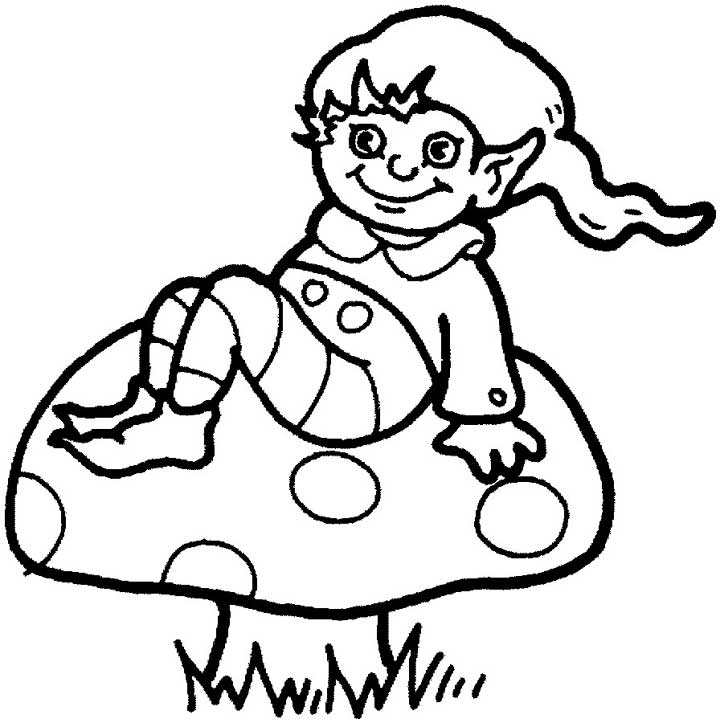 Dibujo gratuito Elfo #93881 de la coleccion Personajes para imprimir