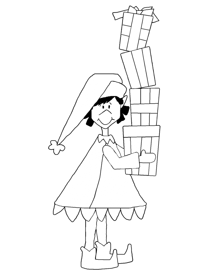 Dibujo gratuito Elfo #94005 de la coleccion Personajes para imprimir
