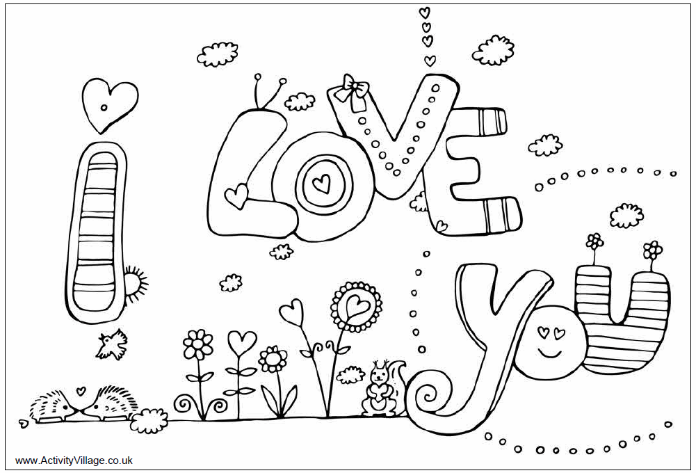 Dibujo para colorear: En amor (Personajes) #88500 - Dibujos para Colorear e Imprimir Gratis