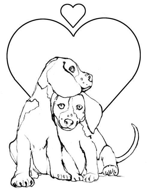 Dibujo para colorear: En amor (Personajes) #88515 - Dibujos para Colorear e Imprimir Gratis