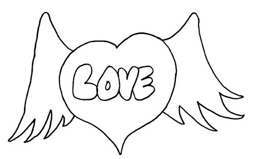 Dibujo para colorear: En amor (Personajes) #88566 - Dibujos para Colorear e Imprimir Gratis