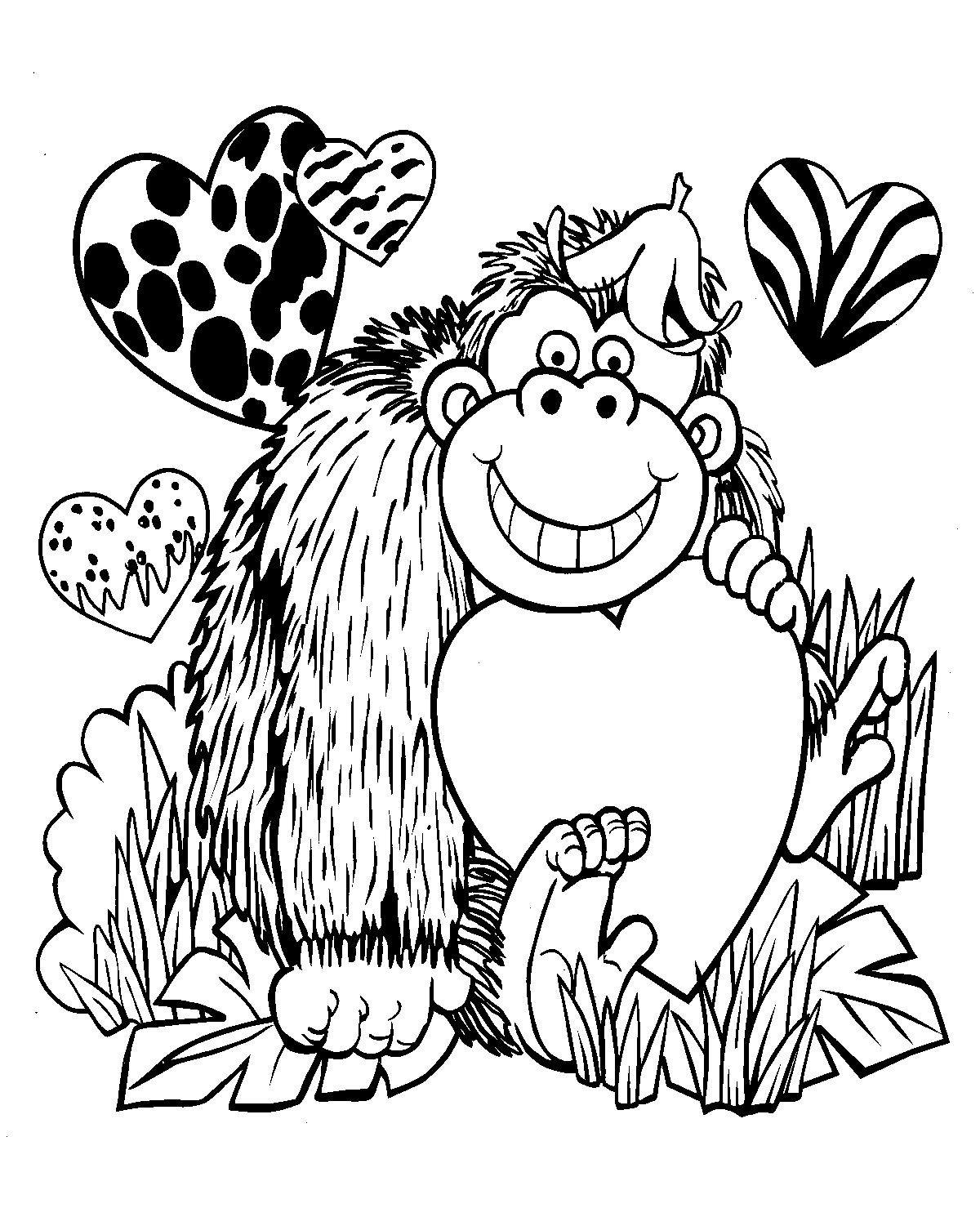 Dibujo para colorear: En amor (Personajes) #88648 - Dibujos para Colorear e Imprimir Gratis