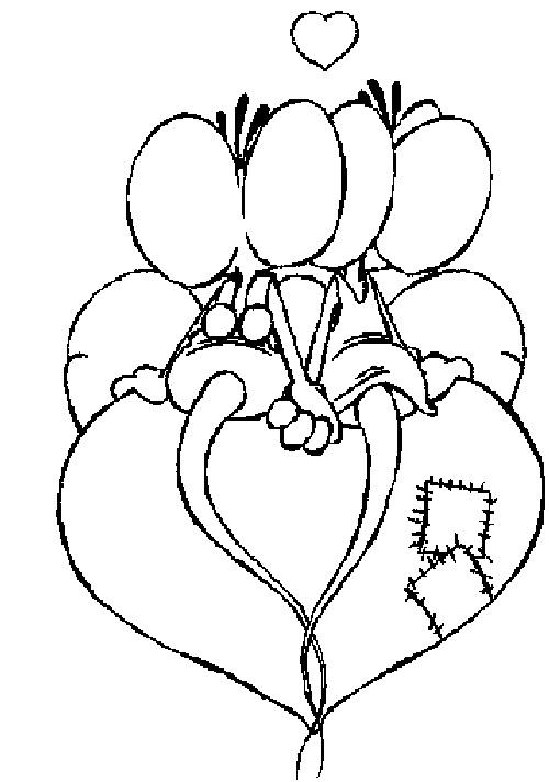 Dibujo para colorear: En amor (Personajes) #88664 - Dibujos para Colorear e Imprimir Gratis