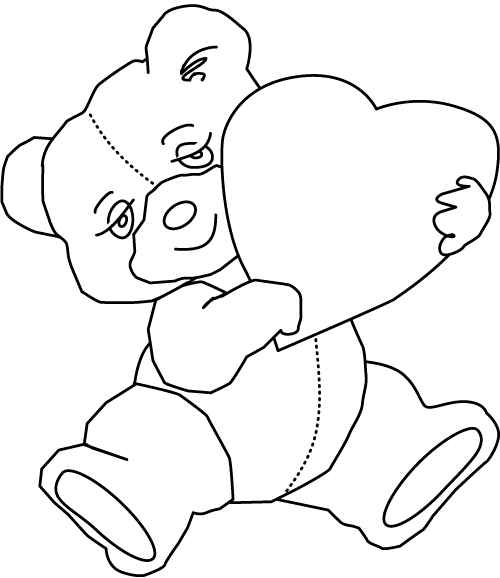 Dibujo para colorear: En amor (Personajes) #88710 - Dibujos para Colorear e Imprimir Gratis