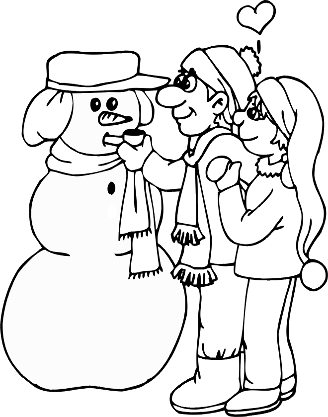 Dibujo para colorear: En amor (Personajes) #88803 - Dibujos para Colorear e Imprimir Gratis