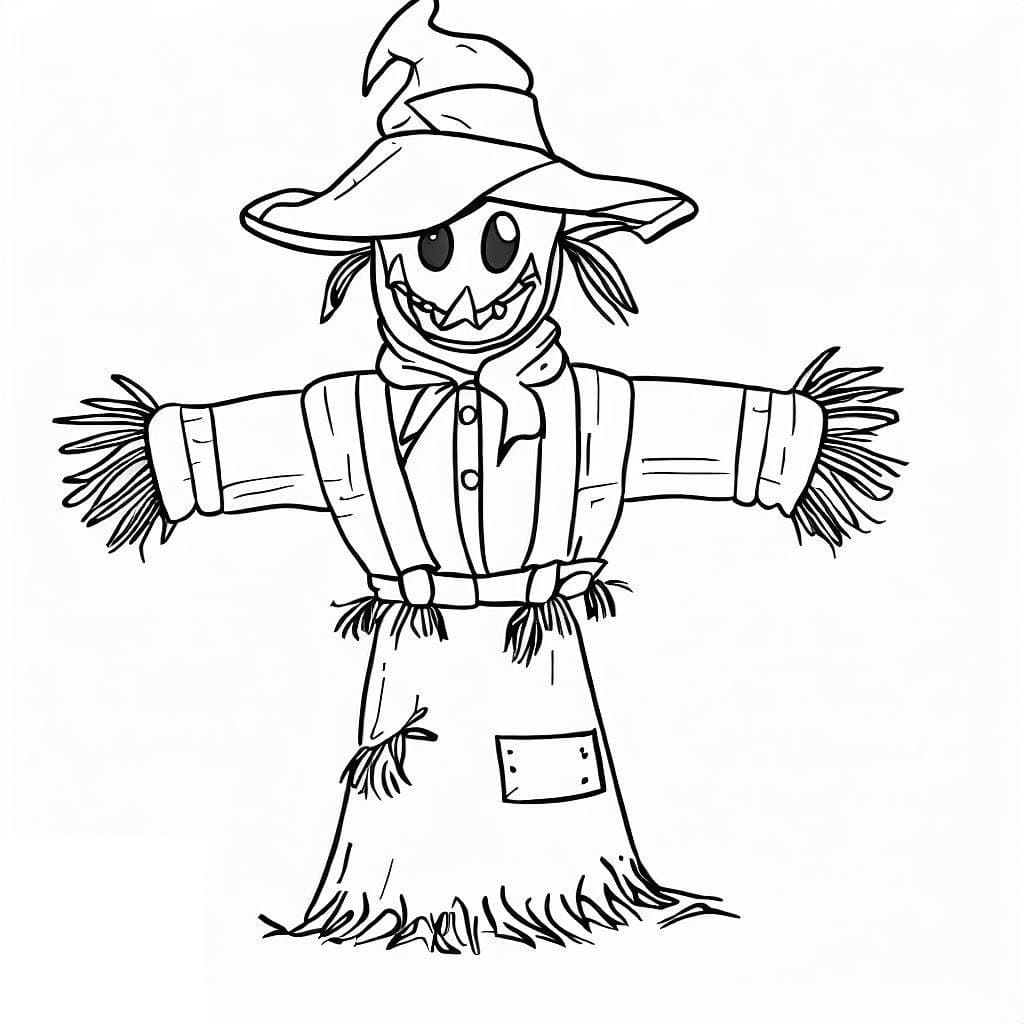 Dibujo gratuito Espantapájaros #187720 de la coleccion Personajes para imprimir