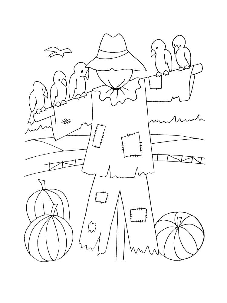 Dibujo gratuito Espantapájaros #187739 de la coleccion Personajes para imprimir