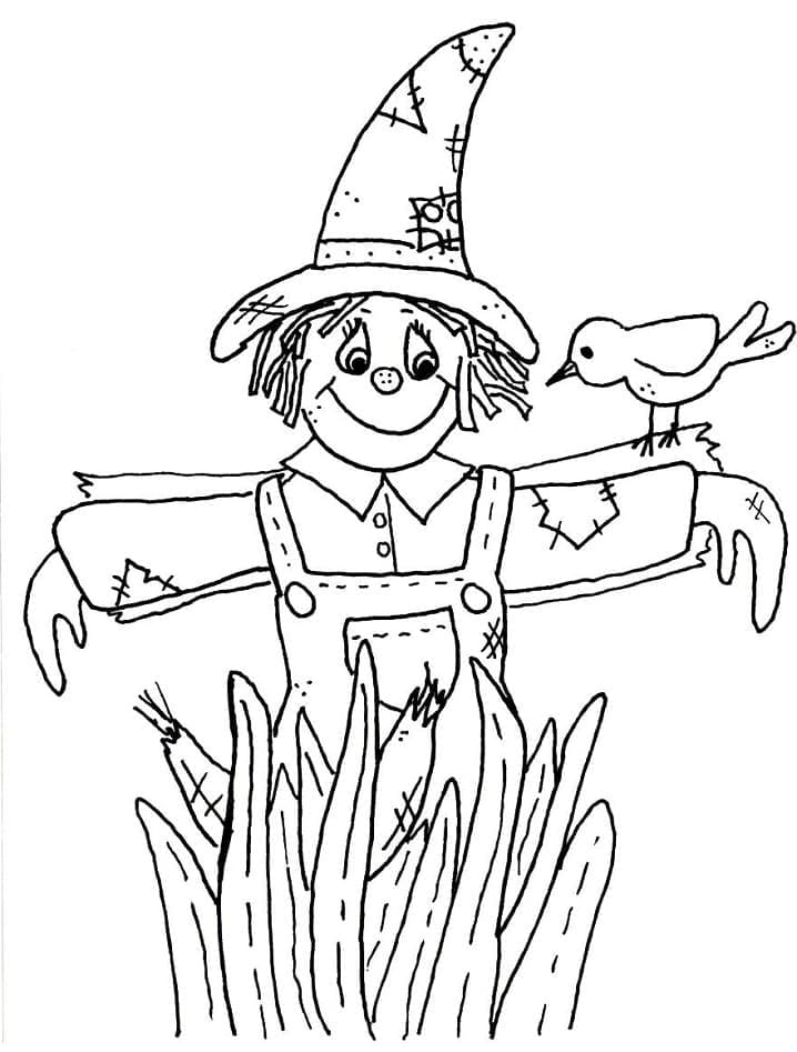 Dibujo gratuito Espantapájaros #187748 de la coleccion Personajes para imprimir