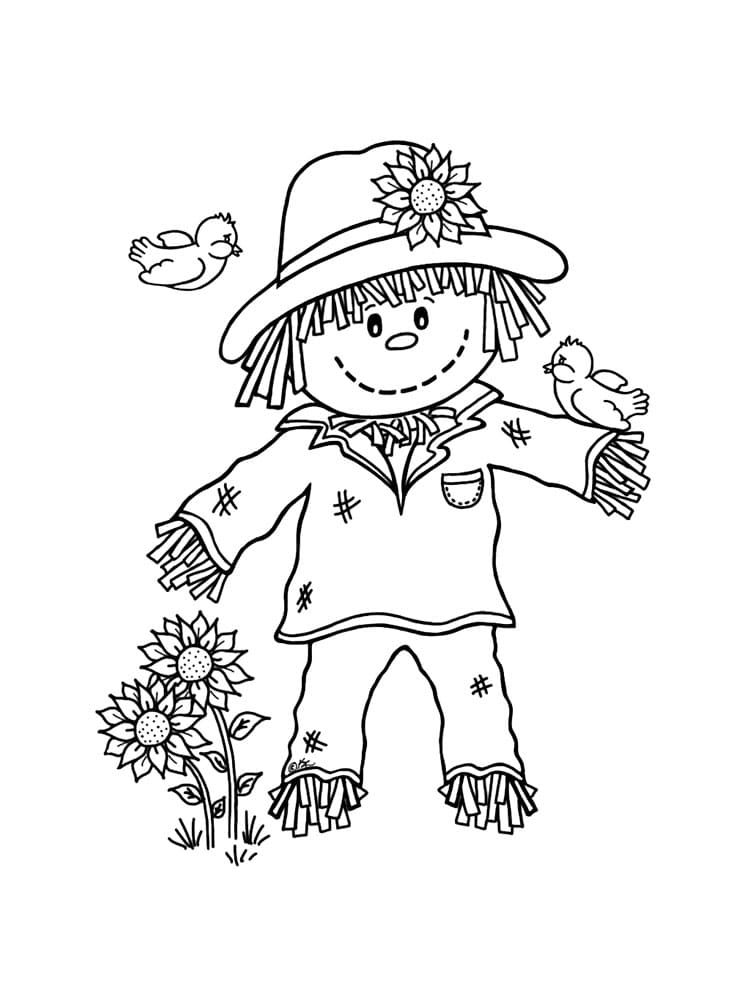 Dibujo gratuito Espantapájaros #187757 de la coleccion Personajes para imprimir
