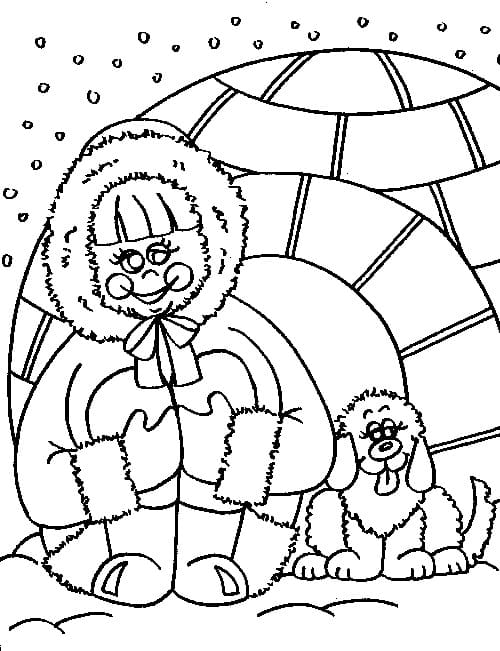 Dibujo gratuito Esquimal #191313 de la coleccion Personajes para imprimir