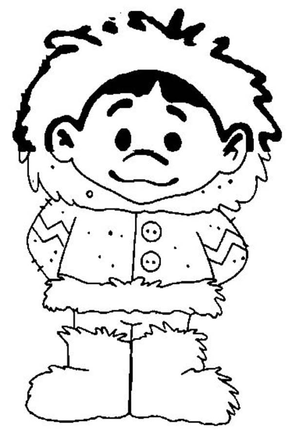 Dibujo gratuito Esquimal #191325 de la coleccion Personajes para imprimir