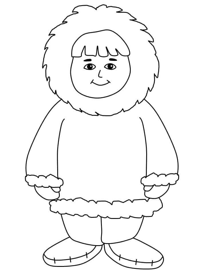 Dibujo gratuito Esquimal #191335 de la coleccion Personajes para imprimir Dibujo gratuito Esquimal #191335 de la coleccion Personajes para imprimir