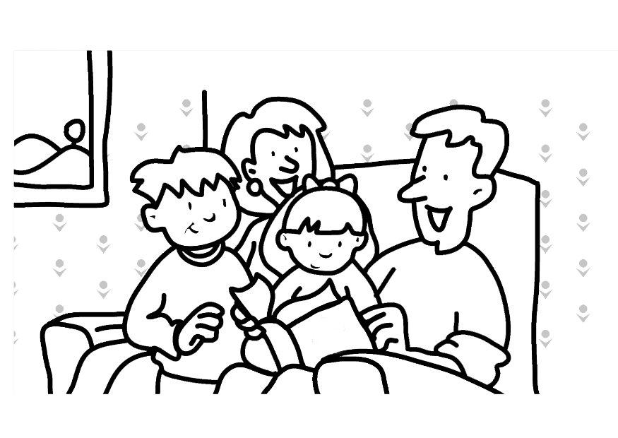 Dibujo para colorear: Familia (Personajes) #95078 - Dibujos para Colorear e Imprimir Gratis