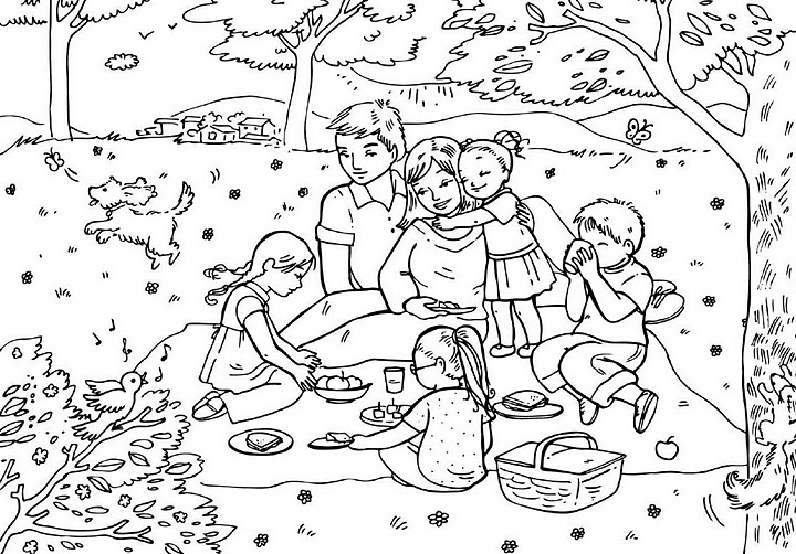 Dibujo para colorear: Familia (Personajes) #95103 - Dibujos para Colorear e Imprimir Gratis