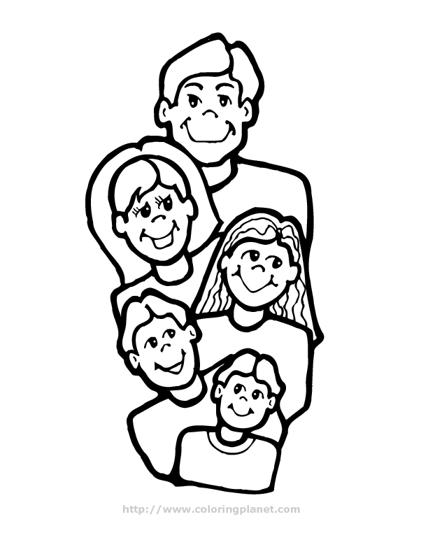 Dibujos de Familia #95143 (Personajes) para colorear – Páginas imprimibles  gratis