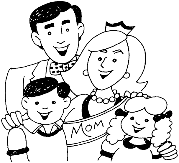 Dibujo para colorear: Familia (Personajes) #95172 - Dibujos para Colorear e Imprimir Gratis