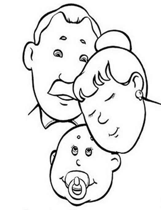 Dibujos de Familia #95222 (Personajes) para colorear – Páginas imprimibles  gratis