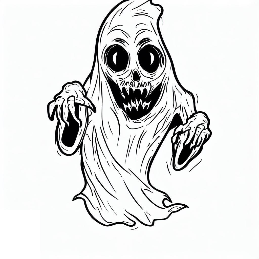 Dibujo gratuito Fantasma #189376 de la coleccion Personajes para imprimir