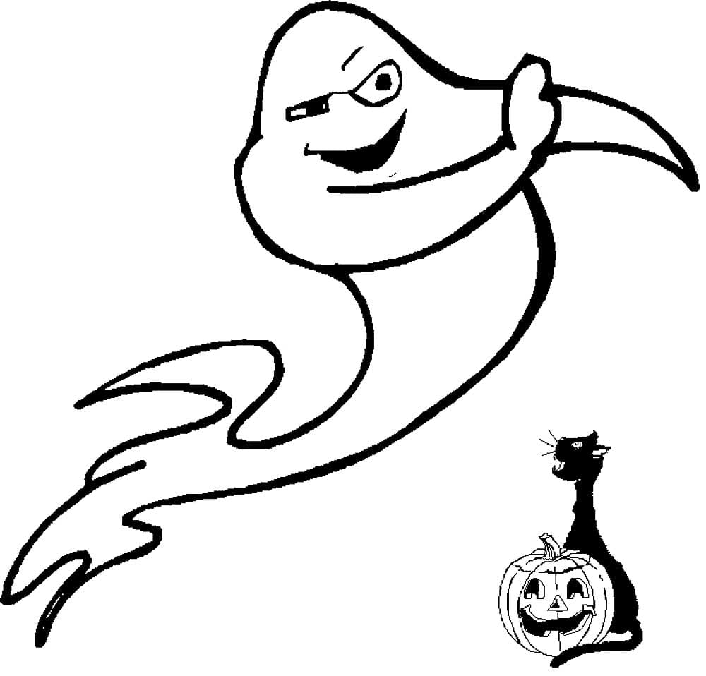 Dibujo gratuito Fantasma #189397 de la coleccion Personajes para imprimir