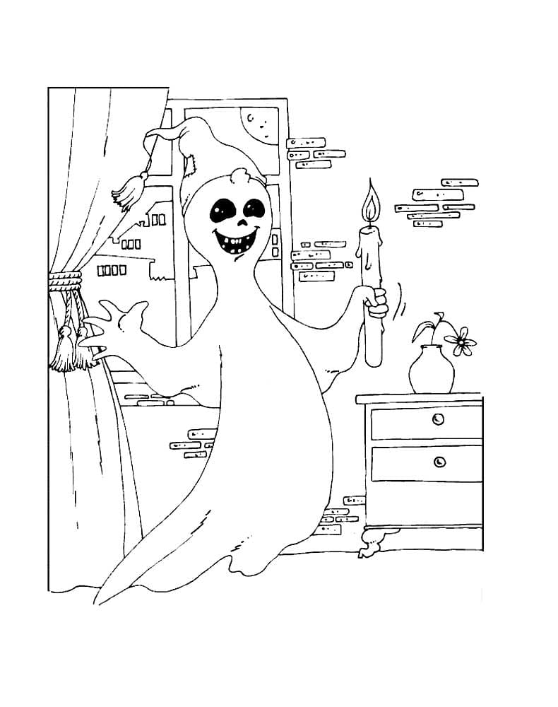 Dibujo gratuito Fantasma #189405 de la coleccion Personajes para imprimir