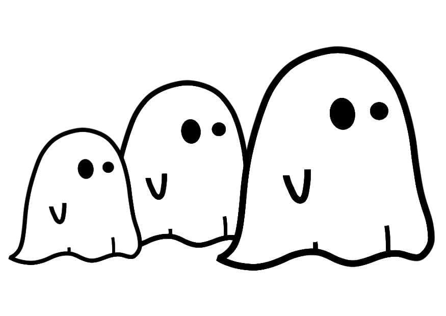 Dibujo gratuito Fantasma #189418 de la coleccion Personajes para imprimir