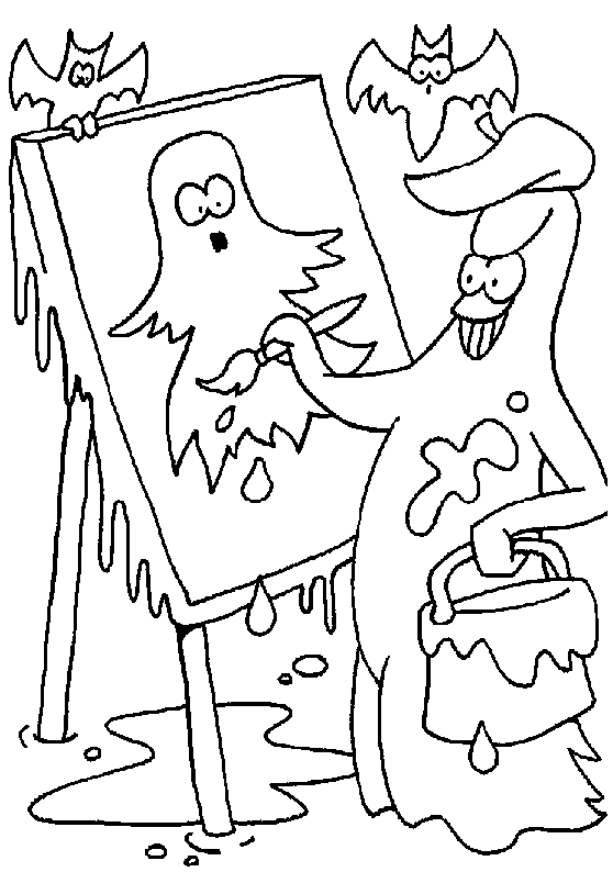 Dibujo para colorear: Fantasma (Personajes) #95455 - Dibujos para Colorear e Imprimir Gratis