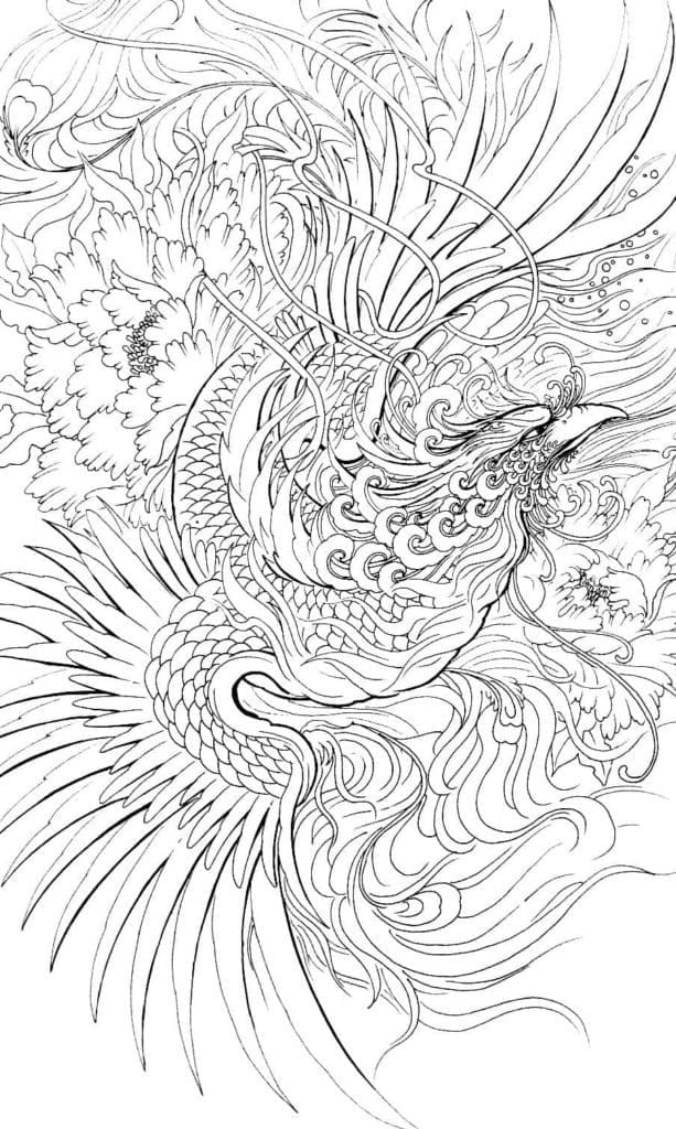 Dibujo gratuito Fénix #192265 de la coleccion Personajes para imprimir