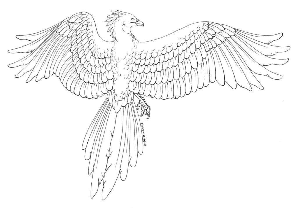 Dibujo gratuito Fénix #192279 de la coleccion Personajes para imprimir
