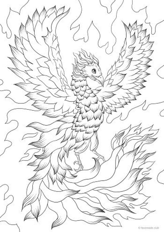 Dibujo gratuito Fénix #192285 de la coleccion Personajes para imprimir