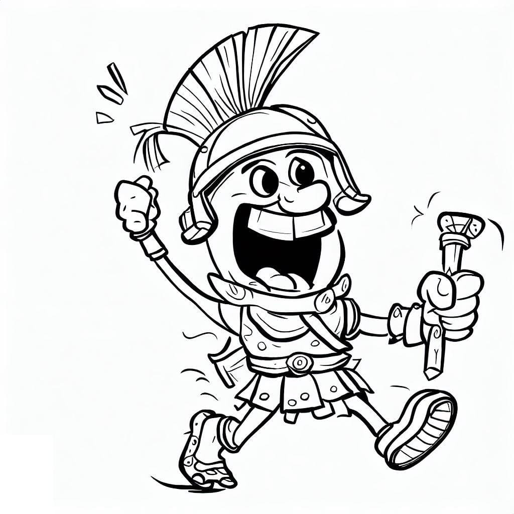 Dibujo gratuito Gladiador #189853 de la coleccion Personajes para imprimir