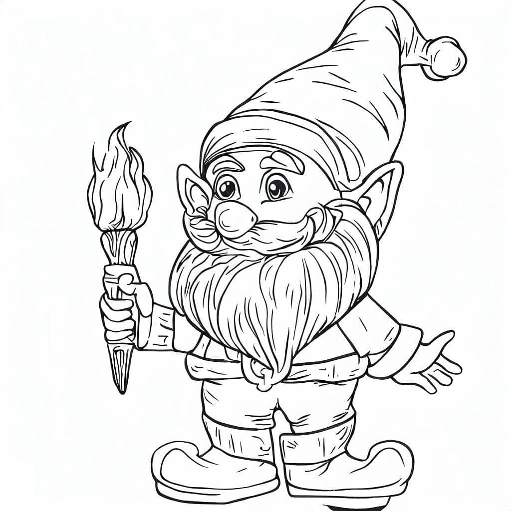 Dibujo gratuito Gnomo #204839 de la coleccion Personajes para imprimir