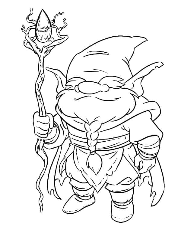Dibujo gratuito Gnomo #204874 de la coleccion Personajes para imprimir