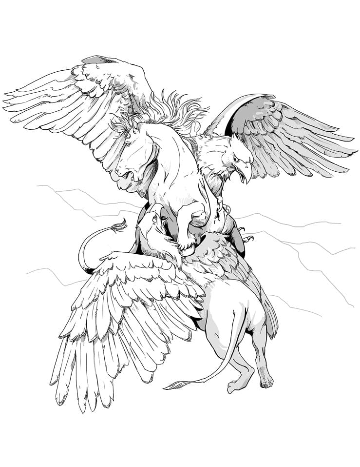 Dibujo gratuito Grifo #197322 de la coleccion Personajes para imprimir