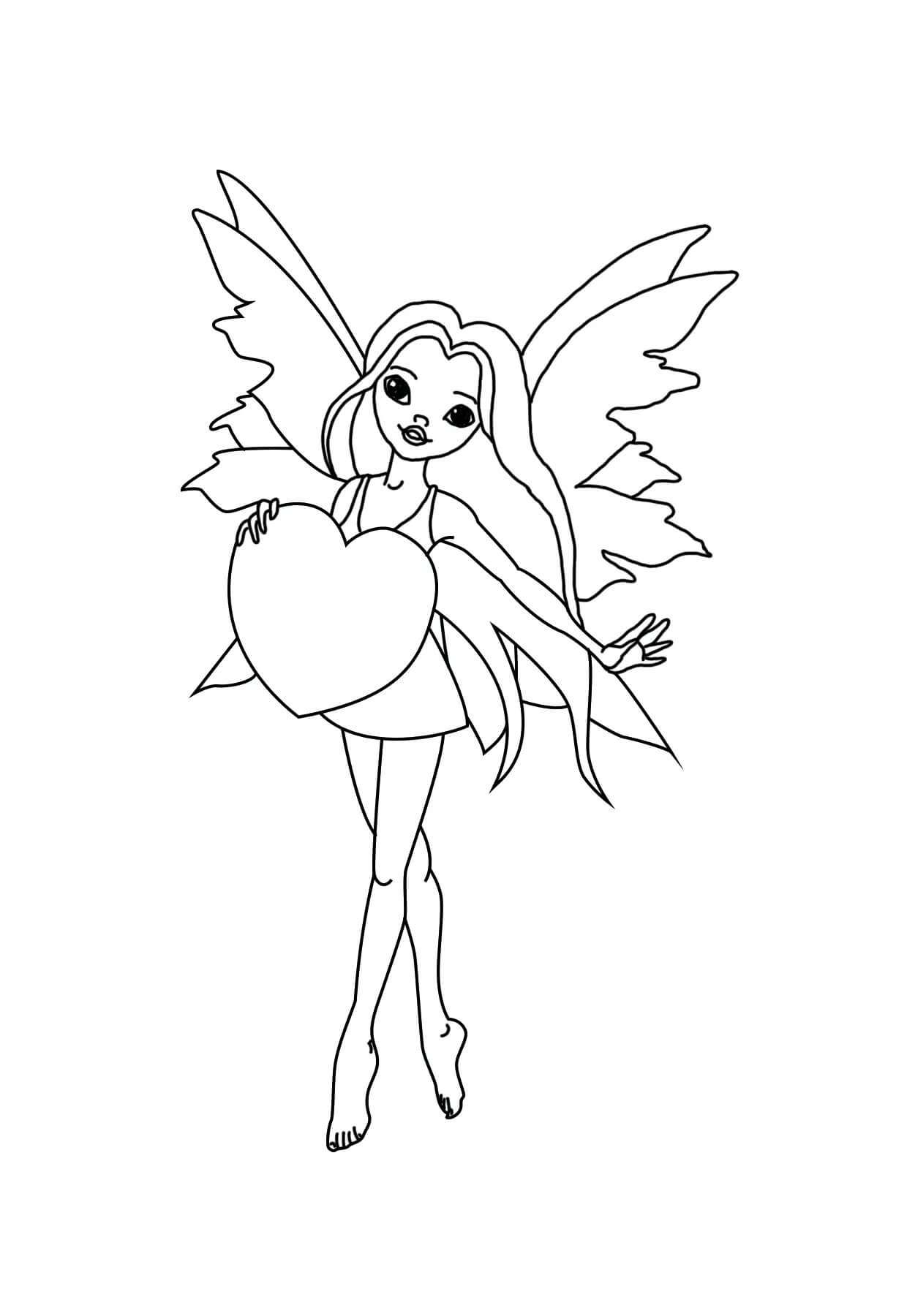 Dibujo gratuito Hada #172289 de la coleccion Personajes para imprimir