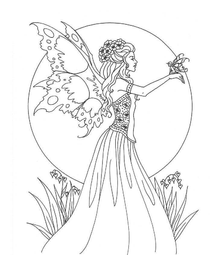 Dibujo gratuito Hada #172291 de la coleccion Personajes para imprimir