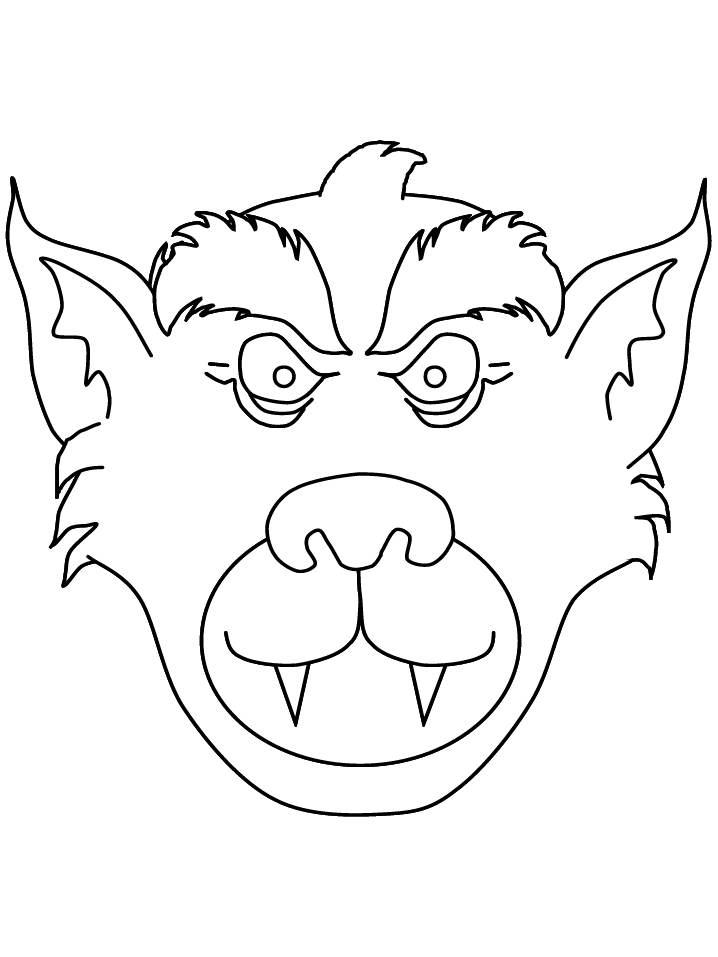 Dibujo para colorear: Hombre lobo (Personajes) #100008 - Dibujos para Colorear e Imprimir Gratis