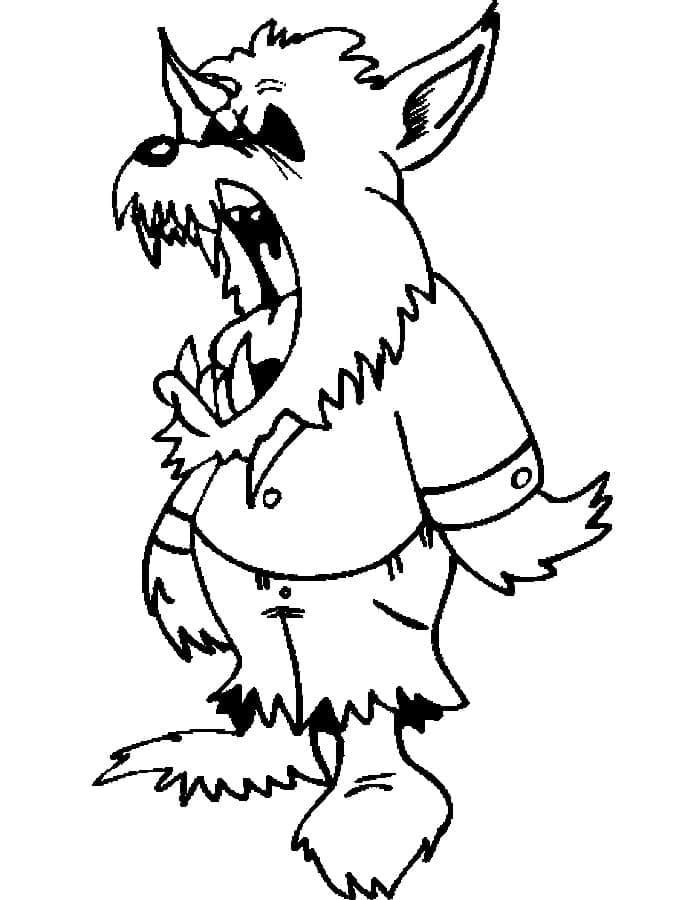 Dibujo gratuito Hombre Lobo #201667 de la coleccion Personajes para imprimir