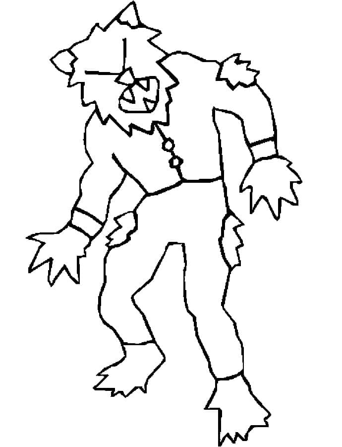 Dibujo gratuito Hombre Lobo #201678 de la coleccion Personajes para imprimir