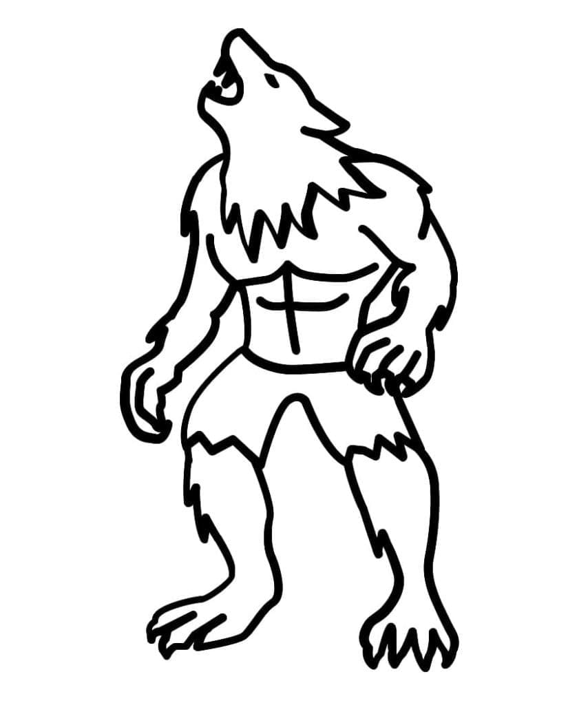 Dibujo gratuito Hombre Lobo #201681 de la coleccion Personajes para imprimir