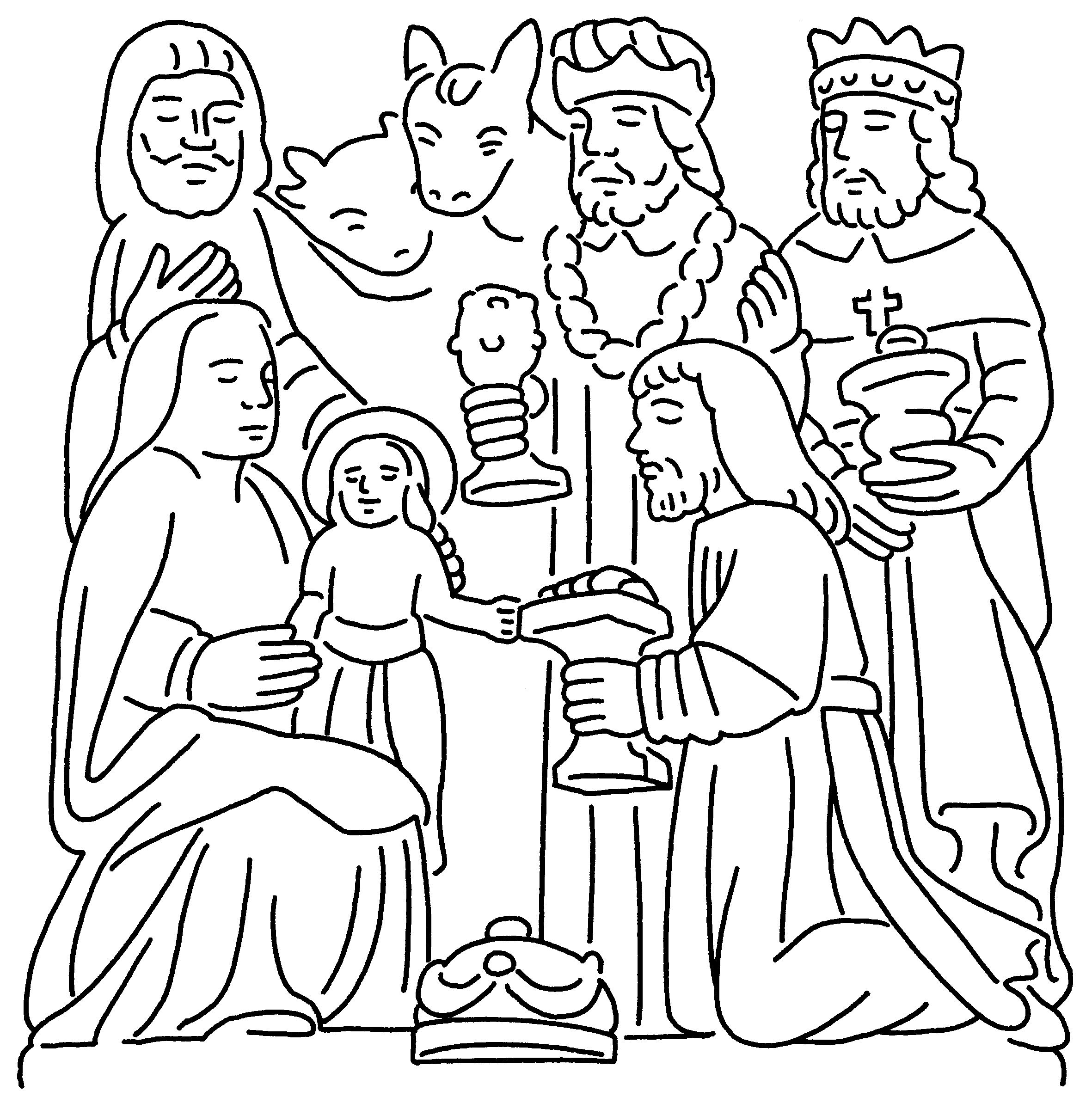 Dibujo para colorear: Jesús (Personajes) #98980 - Dibujos para Colorear e Imprimir Gratis