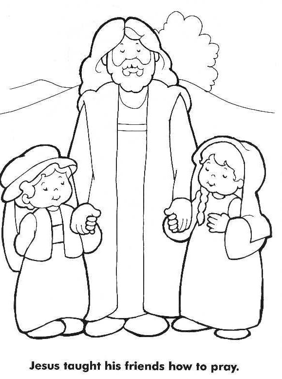 Dibujo para colorear: Jesús (Personajes) #99095 - Dibujos para Colorear e Imprimir Gratis